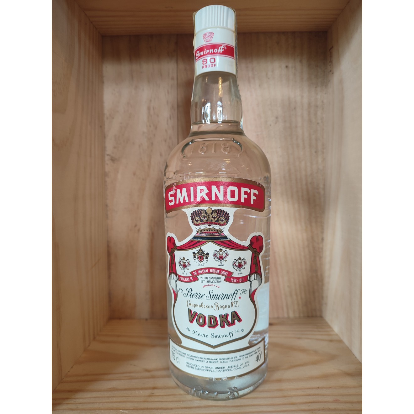 1990er SMIRNOFF No.21 Vodka 40% 0,75