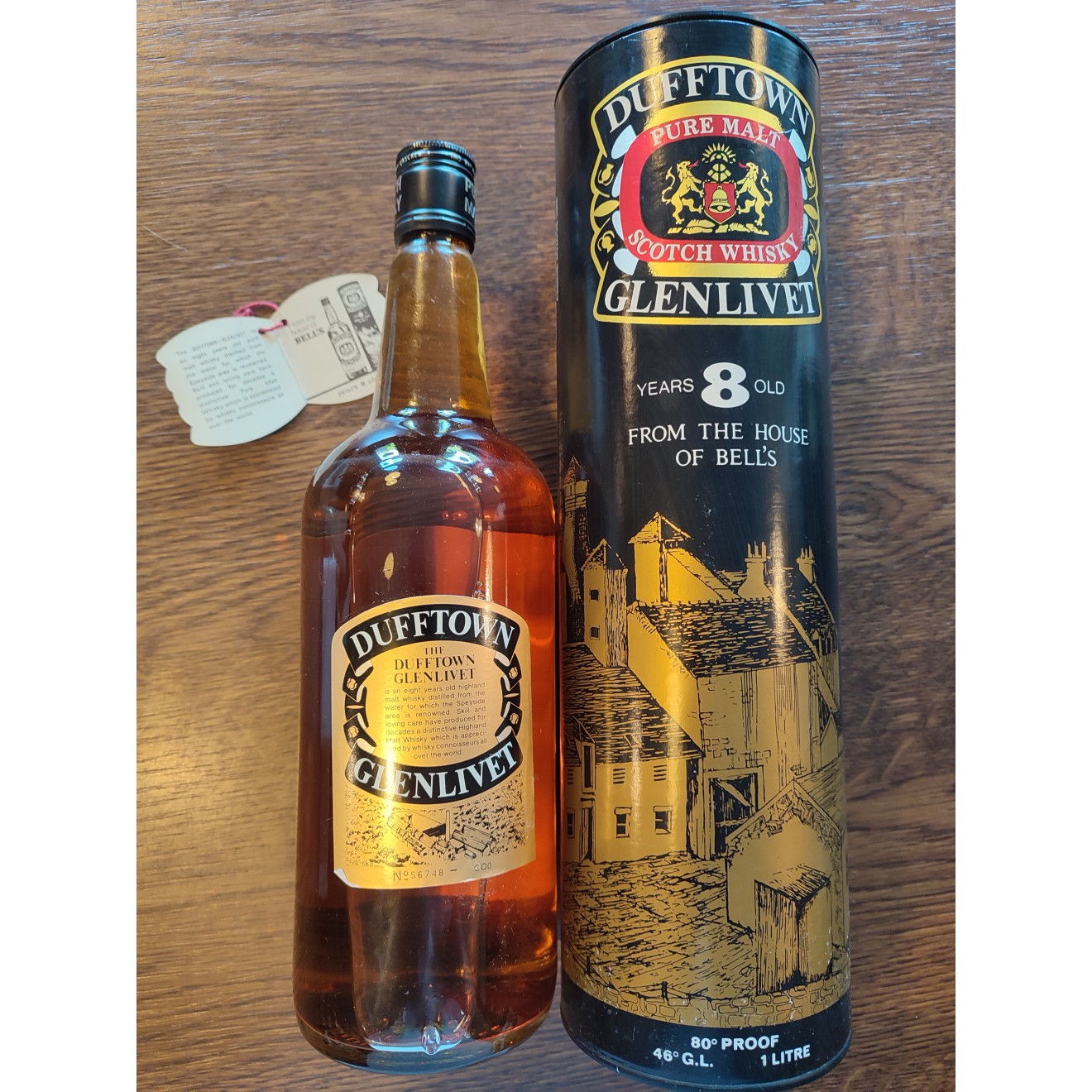 1980er Dufftown Glenlivet 8 Years Pure Malt Whisky 40% 1,0