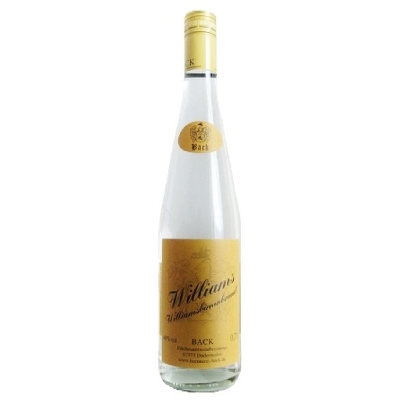 BACK Williamsbirnenbrand 40%, 0,7