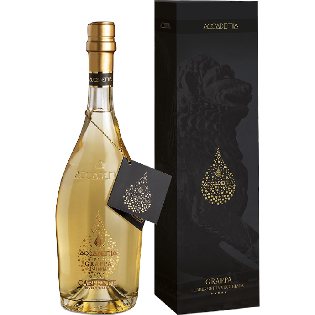 ACCADEMIA Grappa Gialla 5 Annate di Cabernet 0,7 in GP