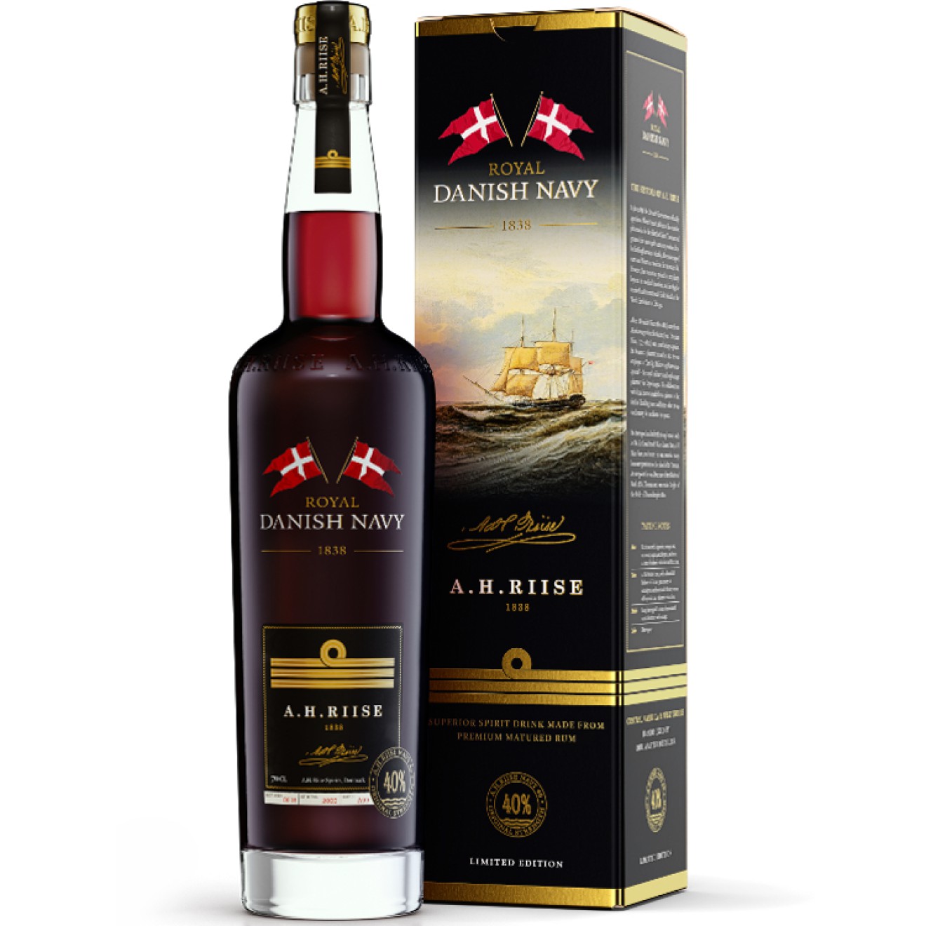 A.H.RIISE Royal Danish Navy 40% 0,7