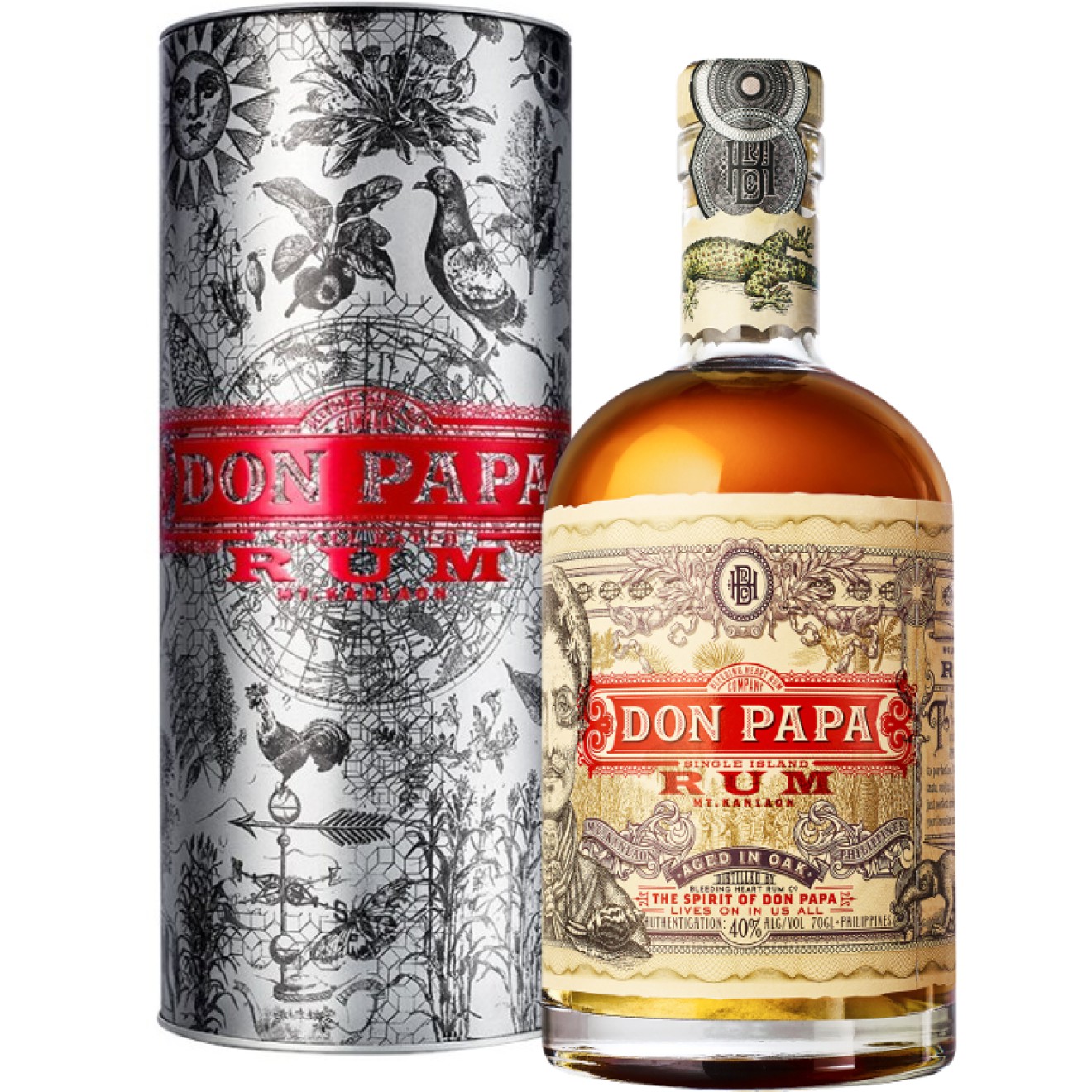 DON PAPA (7y) Rum 40% + Blechdose 0,7