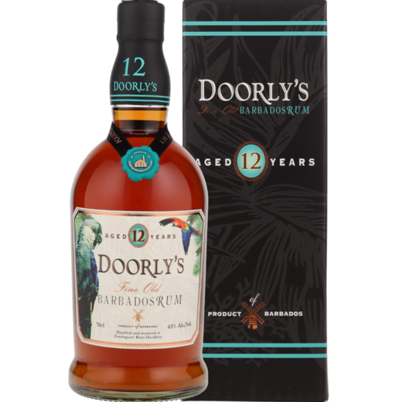 DOORLYs (12y) Barbados Rum 43% 0,7