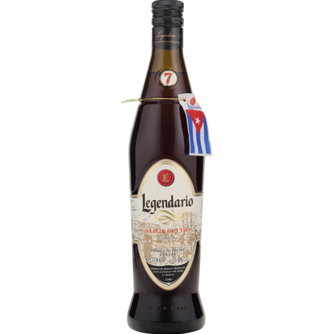 LEGENDARIO Elixir de Cuba 34% 0,7