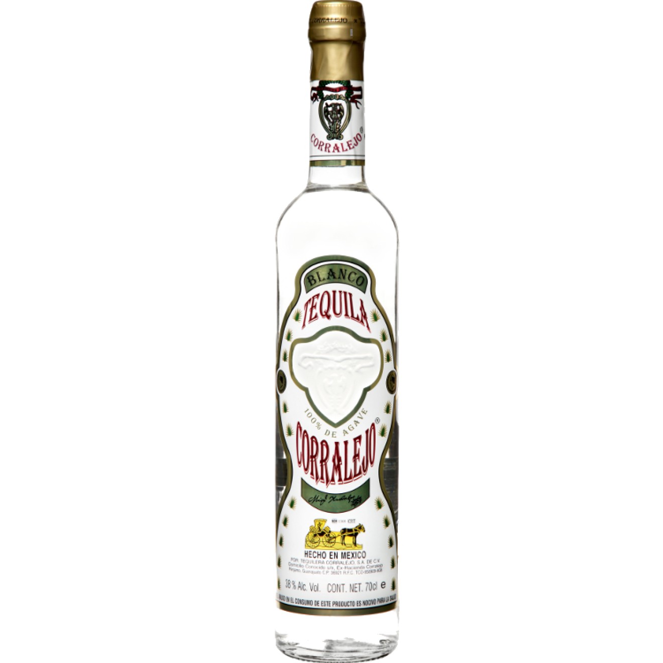 CORRALEJO Tequila Blanco 38% 0,7
