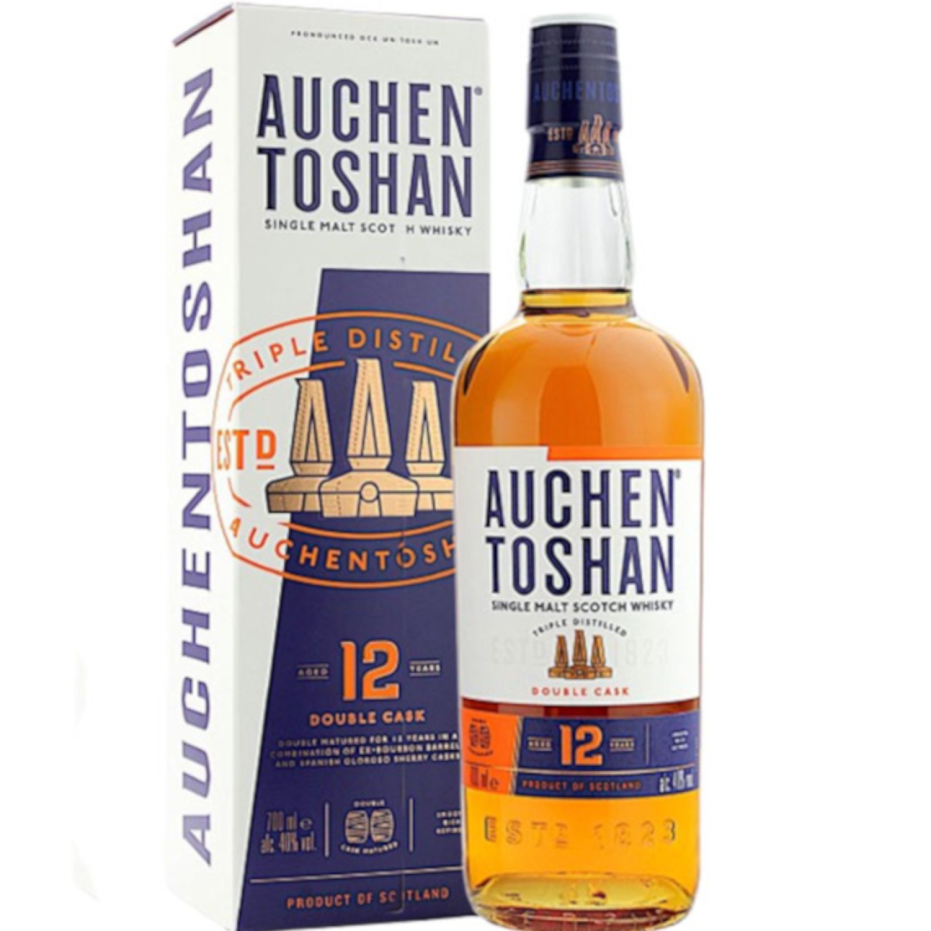 AUCHENTOSHAN (12y) Lowland Single Malt 40% 0,7