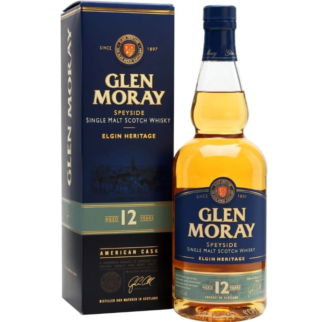 GLEN MORAY (12y) Single Malt Whisky 40% 0,7