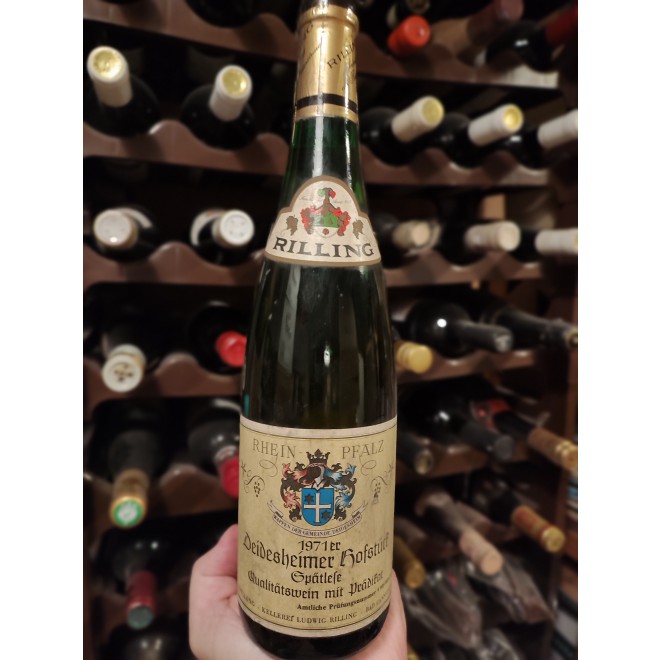 1971 Rilling, Deidesheimer Hofstück Spätlese Rheinpfalz 0,7