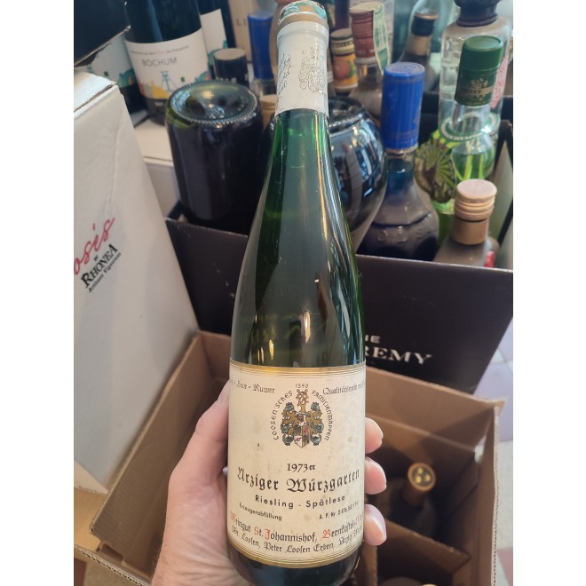 1973 Uerziger Würzgarten Riesling Spätlese, St.Johannishof, Mosel 0,7