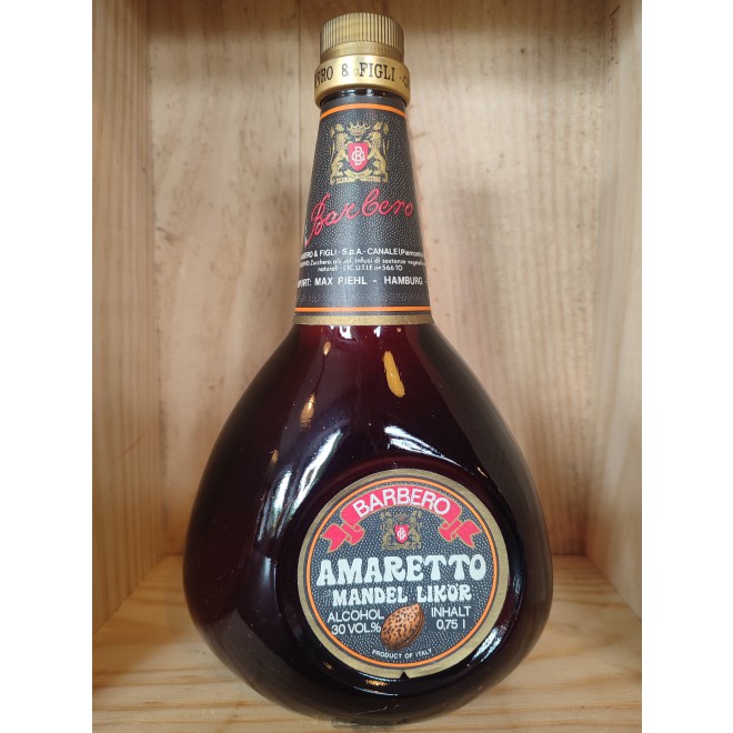 1980er Barbero Amaretto Mandel Likör 30% 0,75