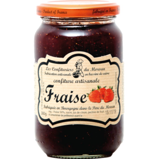 MORVAN Confiture Erdbeere 380g