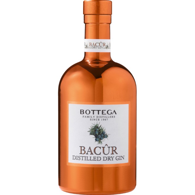 BOTTEGA Distilled Dry Gin "Bacur" 0,5