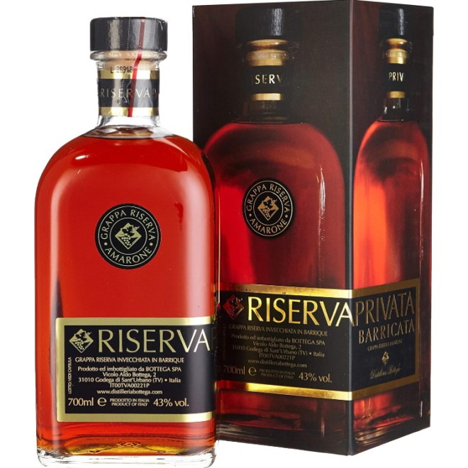 BOTTEGA Grappa Riserva Privata Barricata Amarone 0,7