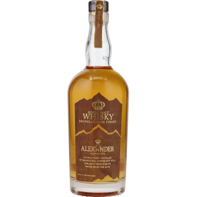 ALEXANDER Single Malt Whisky Brunello Cask Finish 43% 0,7
