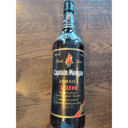 1980er CAPTAIN MORGAN Black Label Jamaica Rum 73% 1,0