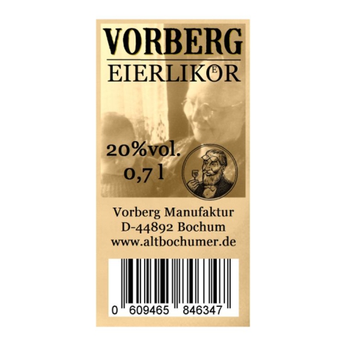 VORBERG Eierlikör 20% 0,2