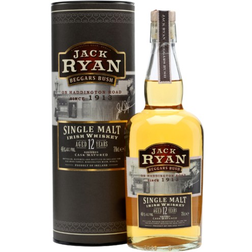 JACK RYAN (12y) Beggars Bush Single Malt Whiskey 46% 0,7