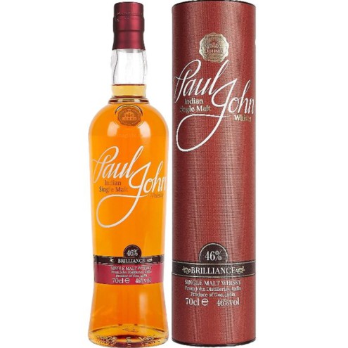 PAUL JOHN 'Brilliance' Indian Single Malt Whisky 46% 0,7