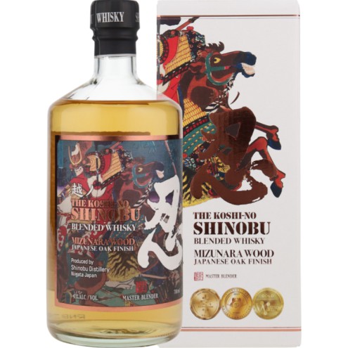 SHINOBU Mizunara Wood Japanese Oak Finished Whisky 43% 0,7